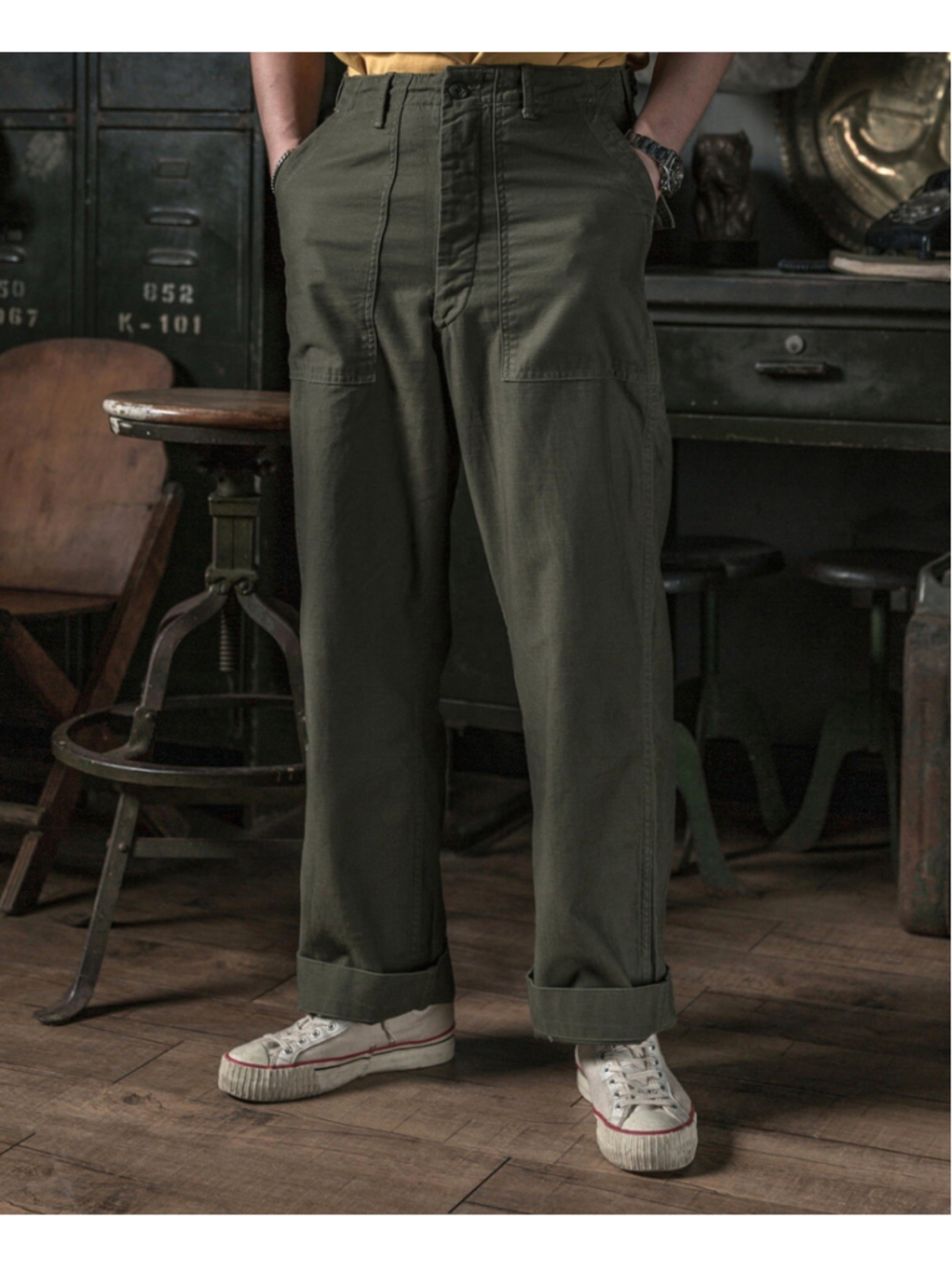 Vietnam War OG-107 Utility Fatigue Pants Bronson Non Stock USA 🇺🇸SHIPP L. - Picture 2 of 8
